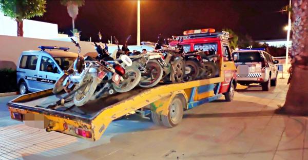 حملة شرسة لمصالح الدرك الملكي تسفر عن حجز عشرات الدراجات النارية بالصخيرات 